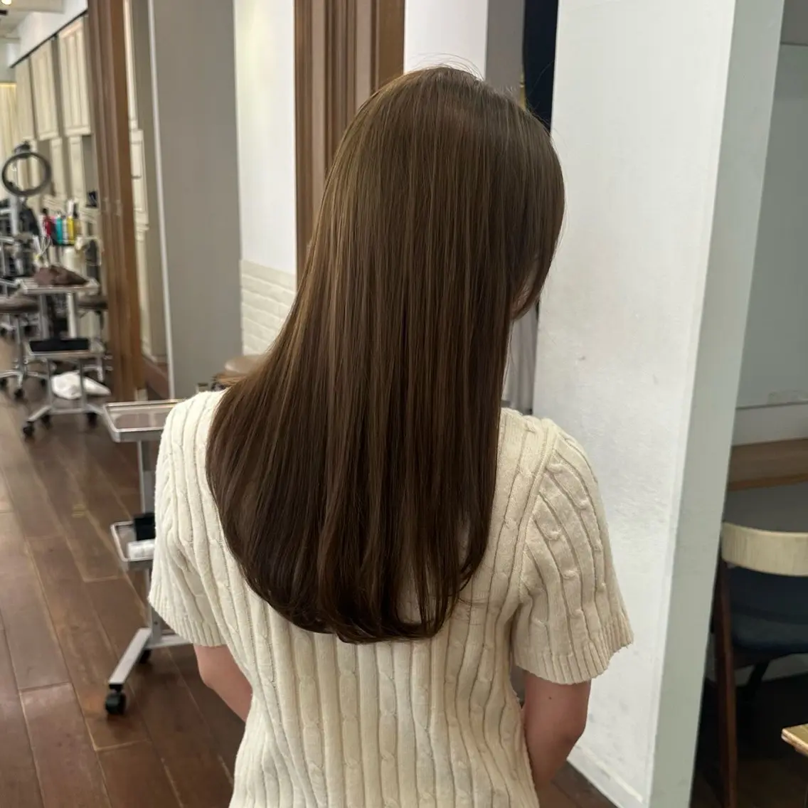 ロング カラー ベージュカラー ダブルカラー ヘーゼル misaki morimoto🌱のヘアスタイル