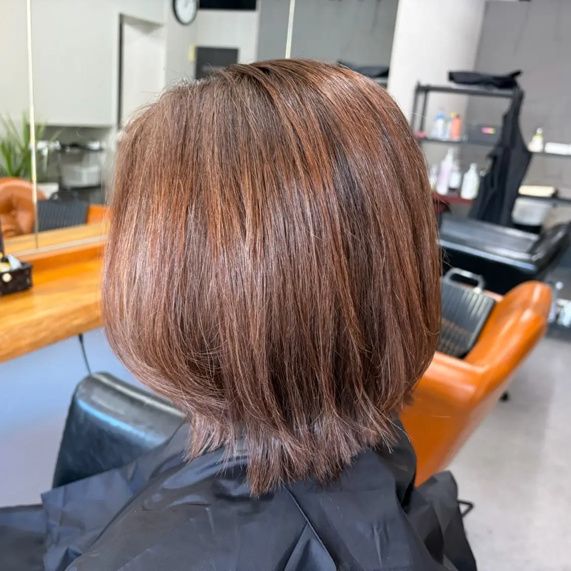 ミディアム 森 まりのヘアスタイル