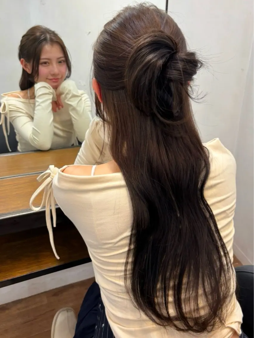 ロング ヘアセット 優李 ゆうり‪のヘアスタイル