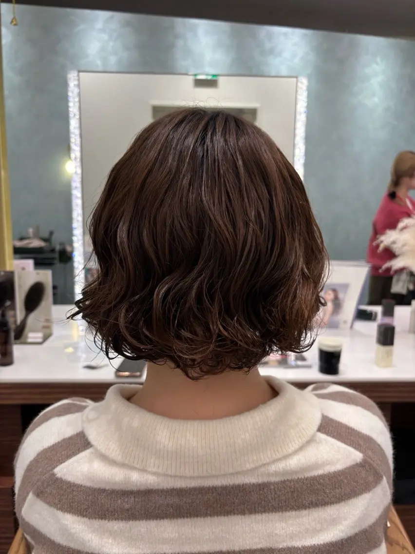 ショート パーマ 《ショートモデル》 服部未夢のヘアスタイル