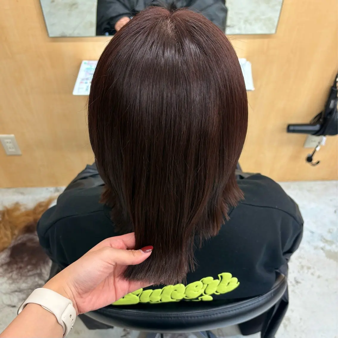 ミディアム カラー ブラウンカラー レッドカラー レッドブラウン カット ヘアカラー 韓国レイヤー/暖色 カラー/KOTONEのヘアスタイル