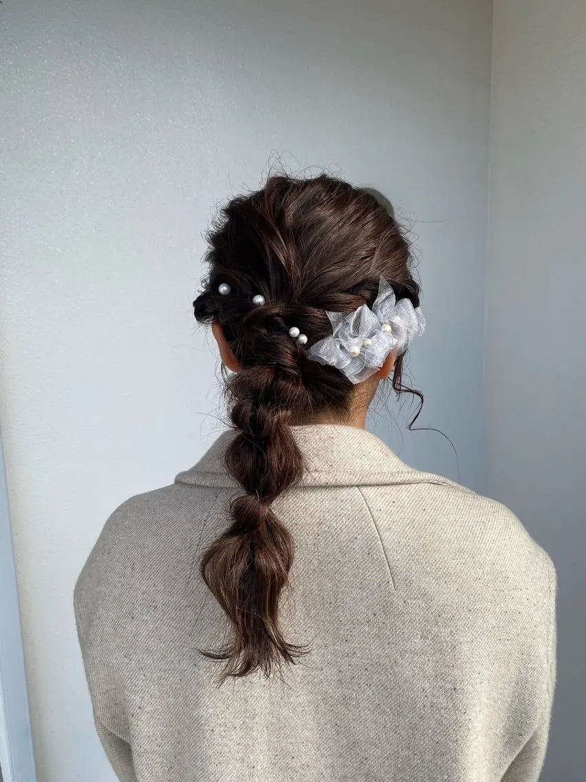 セミロング ヘアアレンジ . SHIZUKAのヘアスタイル
