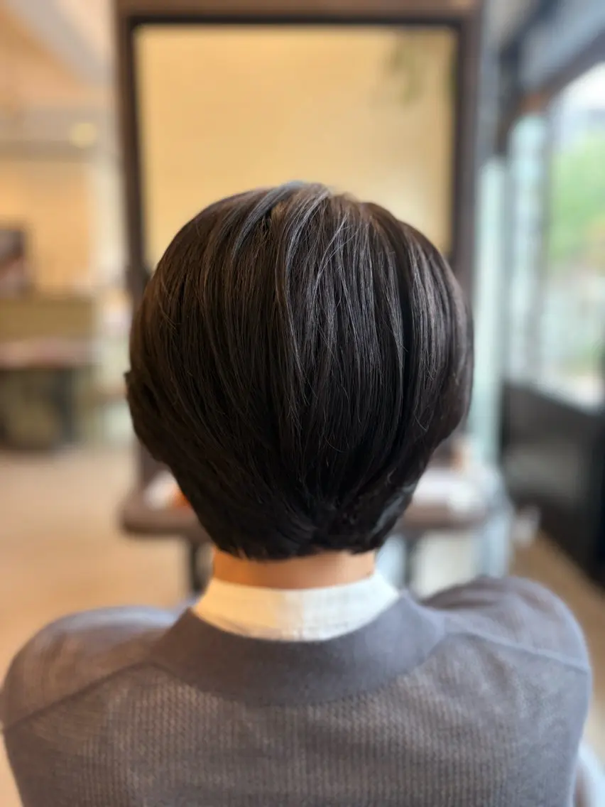 ショート ショートヘア カット トリートメント 山下ちひろ／似合わせ ／髪質改善／縮毛矯正のヘアスタイル