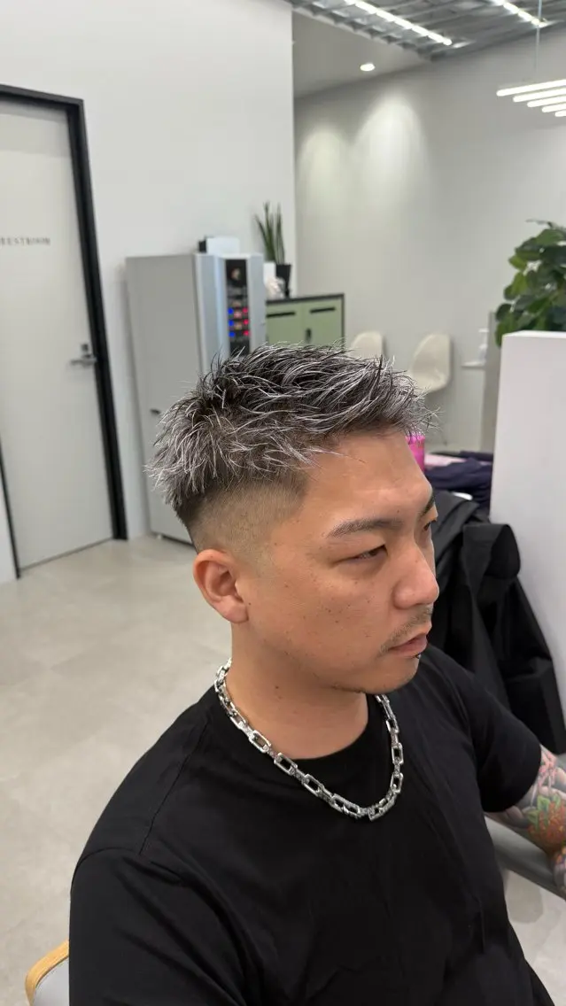 メンズ メンズメッシュ メンズベリーショート Joule大分 メンズ特化植木永遠のヘアスタイル