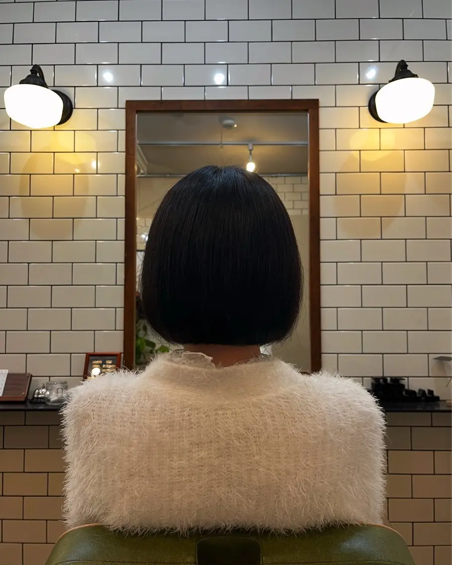 ショート カラー 切りっぱなしボブ ボブ 顔周りカット 似合わせカット カット トリートメント ヘアセット ショート、ボブ💚 レイヤー/井上翔のヘアスタイル