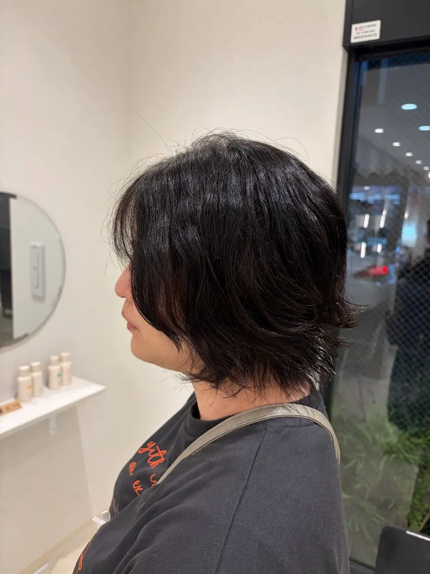 ショート パーマ カット パーマ トリートメント VISAGE dio /みゆのヘアスタイル