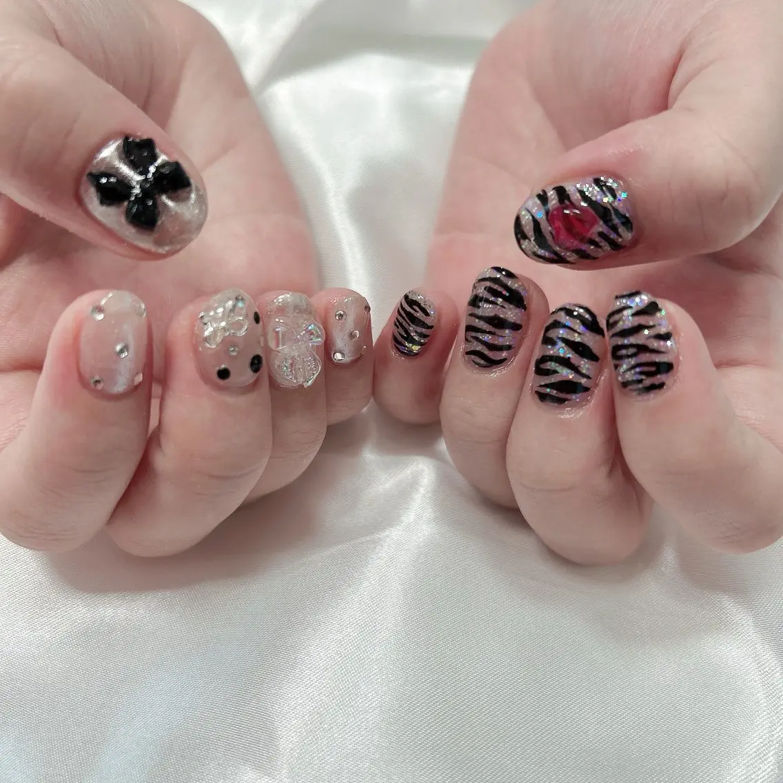 ネイル アートネイル 持ち込み スカルプネイル シンプルネイル ハンドネイル フットネイル Adite nailのネイルデザイン