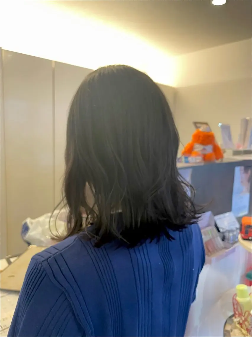 ミディアム カット ヘアカラー トリートメント 似合わせまつパ× 透け感カラー/ゆりのヘアスタイル