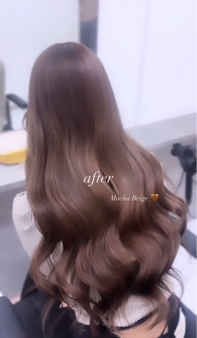 カラー ヘアカラー 韓国レイヤー艶カラー ブリーチ otohaのヘアスタイル