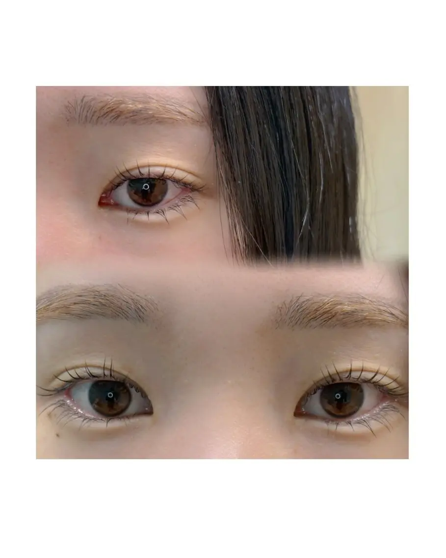 上下まつ毛パーマの写真