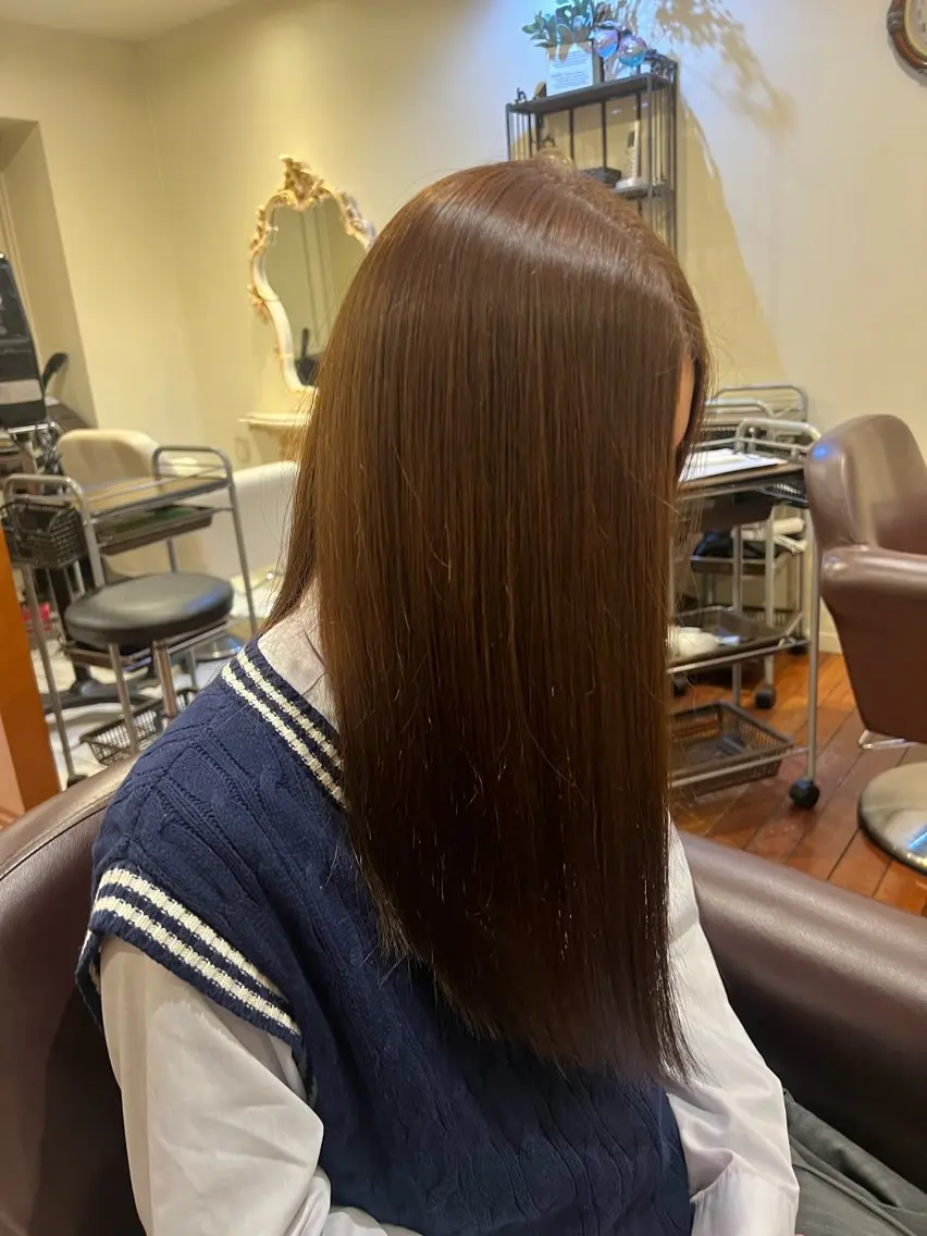 ロング カラー 小杉山 柊一のヘアスタイル