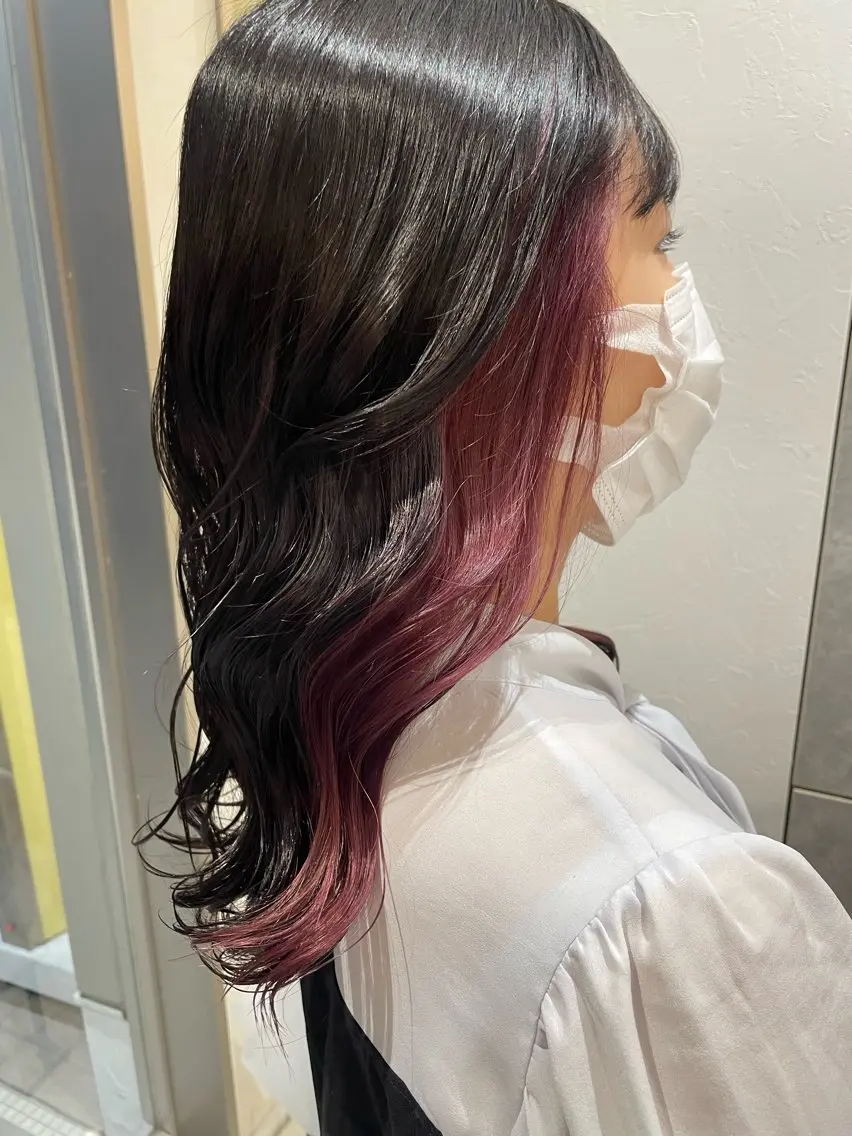 セミロング ヘアカラー 顔まわり/インナー カラー/　syuriのその他イメージ