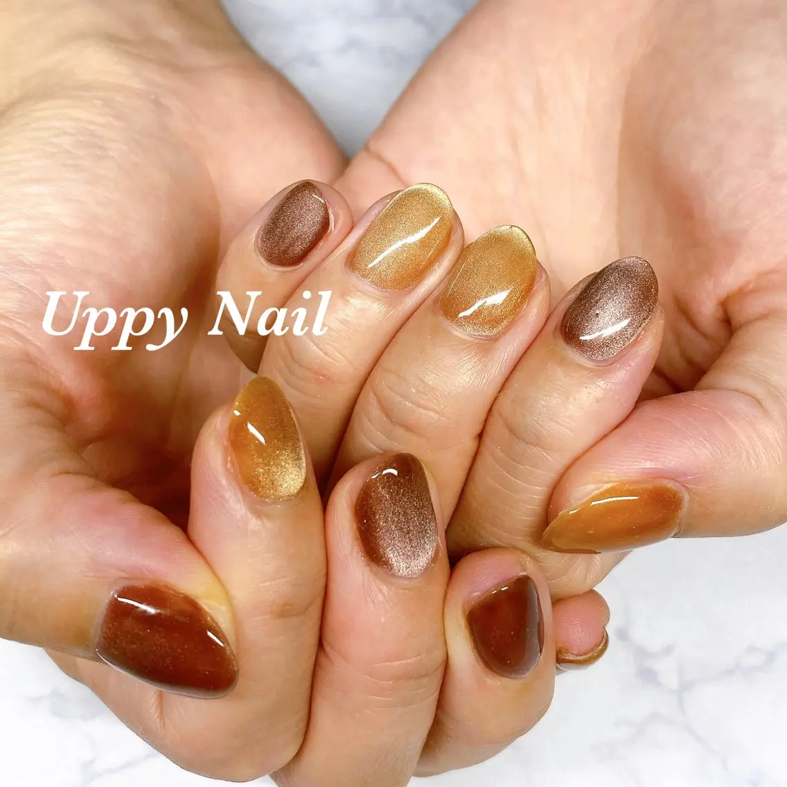 ネイル マグネットネイル ハンドネイル Uppy Nail ukyoのネイルデザイン