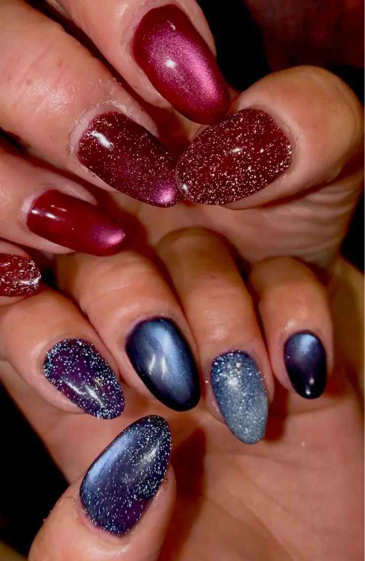 ネイル フラッシュネイル マグネットネイル モンタナ nailのネイルデザイン