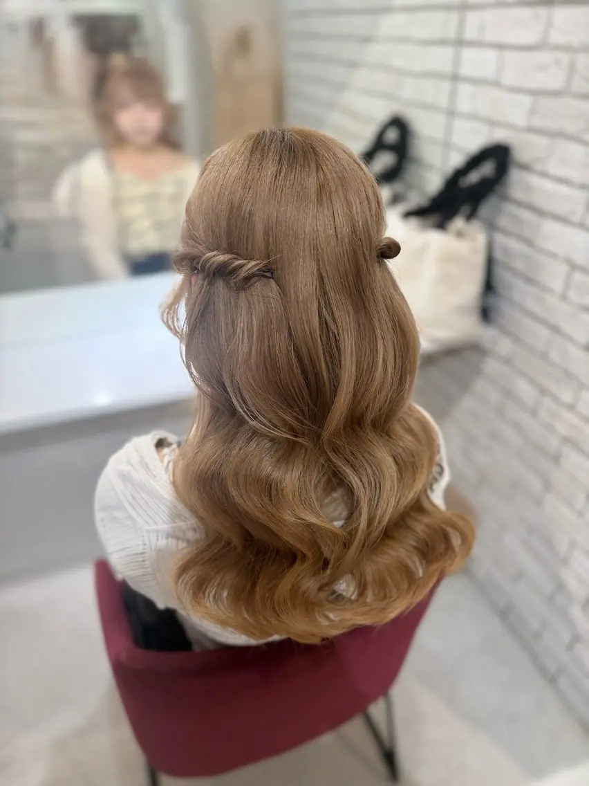 ロング ヨシンモリ ヘアセット MIREI / モデル様募集中🎀のヘアスタイル