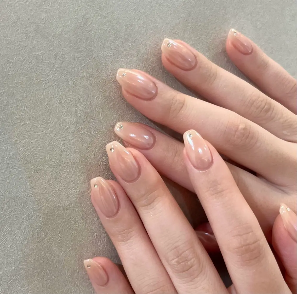 🌼spring🌼《off無》オーロラミラーワンカラー(デザイン不可)の写真
