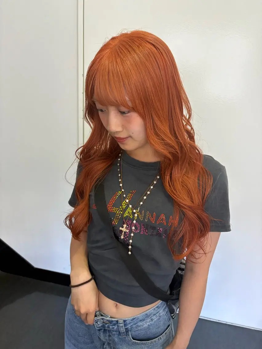 セミロング ヘアカラー トリートメント 大山 茶子のヘアスタイル
