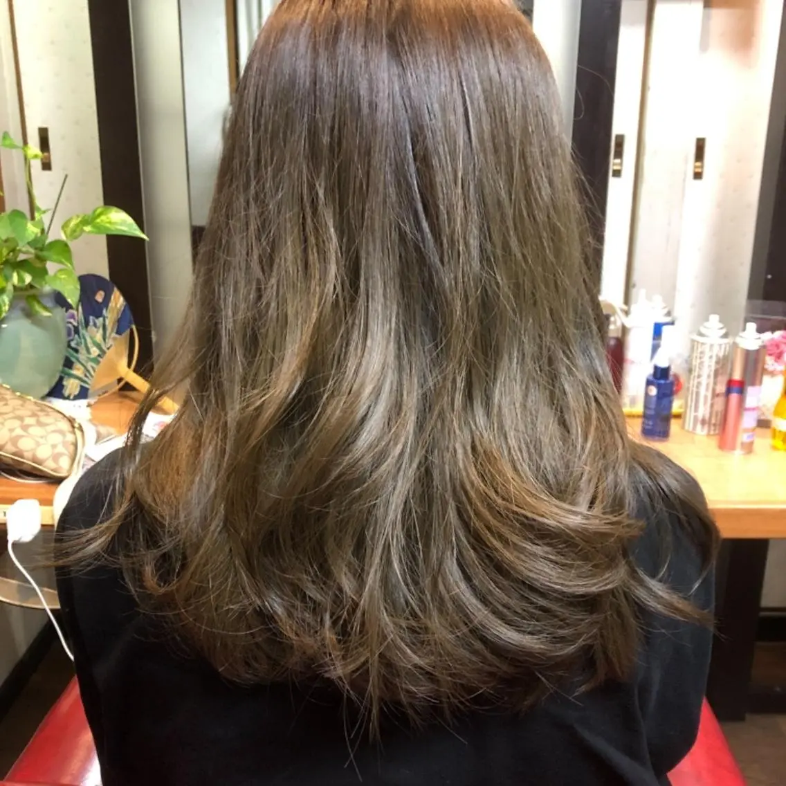パーマ セミロング セミロングパーマ 髪質改善 デジタルパーマ カット ヘアカラー パーマ トリートメント ヘッドスパ 🌈KINUJO取扱 サユリ美容室🌈のヘアスタイル