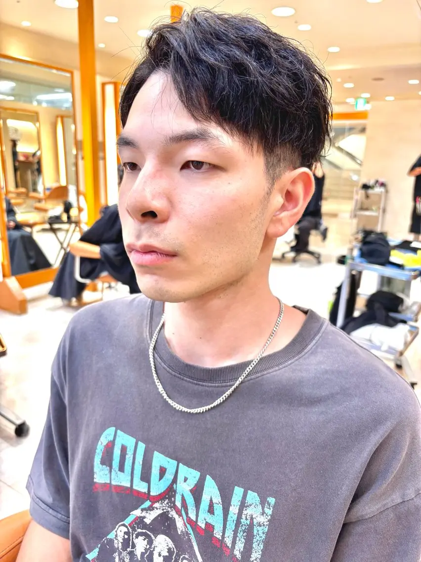 メンズニュアンスストレートパーマ(¥15400→¥12100)の写真
