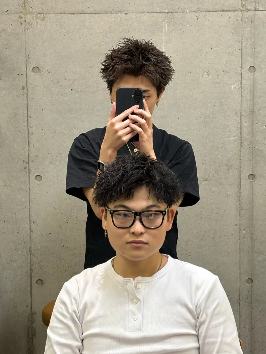 ショート パーマ パーマ 山口 陽平のヘアスタイル