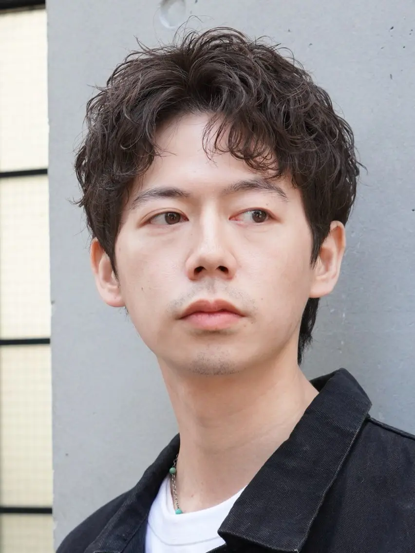 ショート パーマ メンズ メンズ/海外風パーマ /渋谷・原宿/櫻井のヘアスタイル