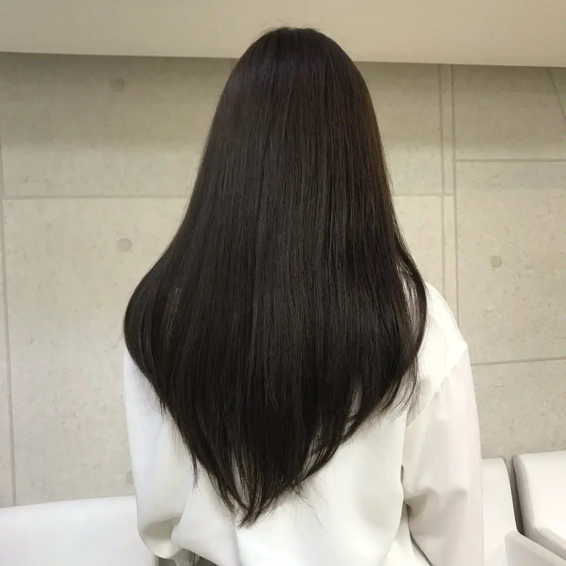 ロング カラー カット ヘアカラー トリートメント 具志 真理子のヘアスタイル