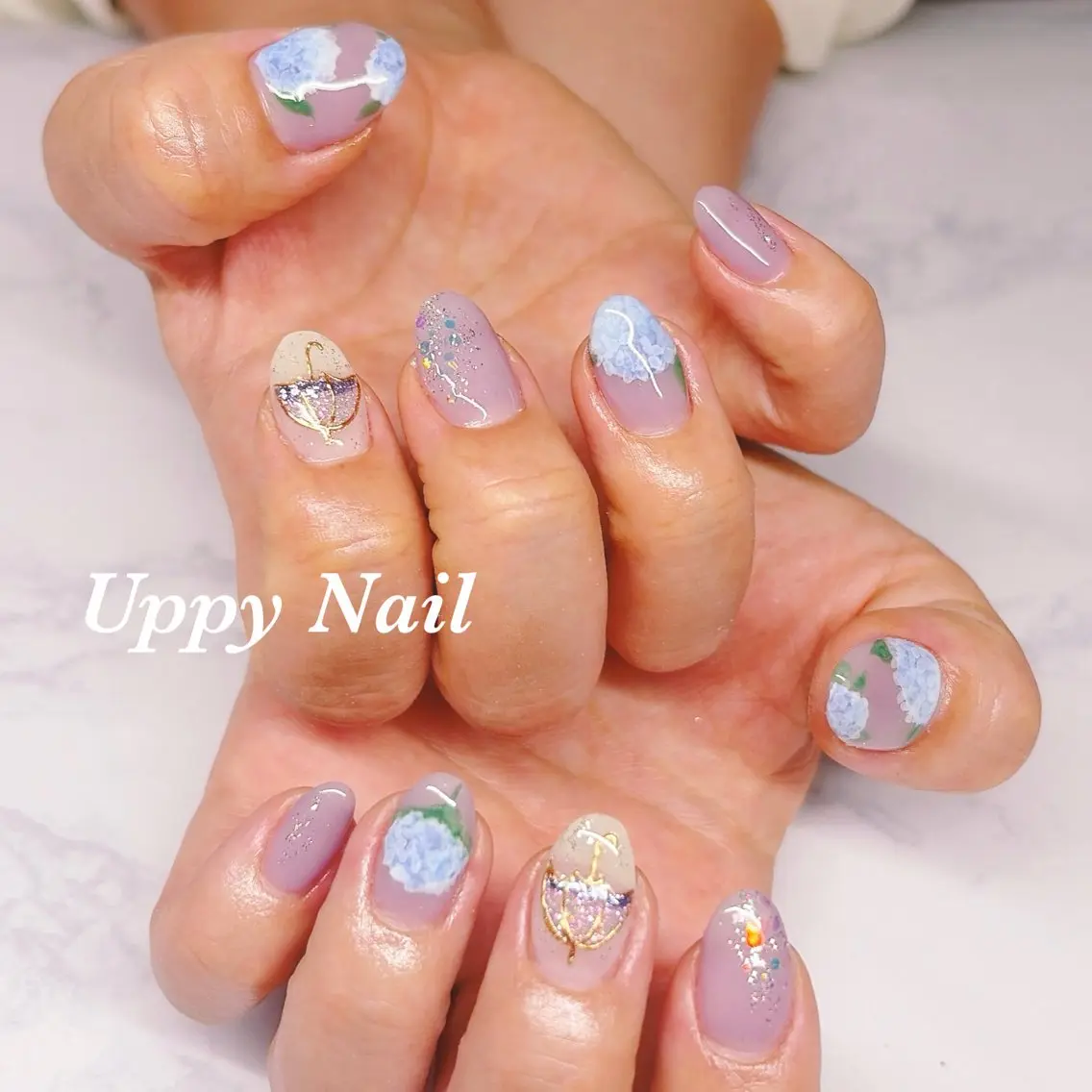 ネイル 持ち込み ハンドネイル Uppy Nail ukyoのネイルデザイン