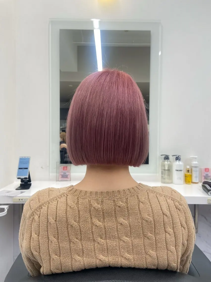 ショート カラー ヘアアレンジ Over hair_ misakiのヘアスタイル