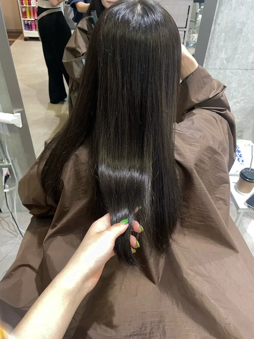 ロング カラー グレージュ MASHIRO💎 天神/大名のヘアスタイル