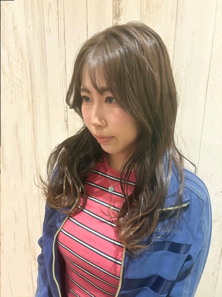 ロング カラー パーマ ヘアアレンジ アディクシーカラー 透明感カラー カット ヘアカラー トリートメント 【暗め透明感カラー】 【インナー】小島良太のヘアスタイル