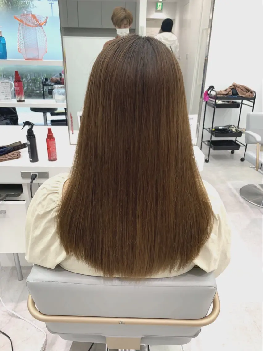 ロング パーマ 縮毛矯正 トリートメント ブリーチでもできる 縮毛矯正相原慎🌈のヘアスタイル