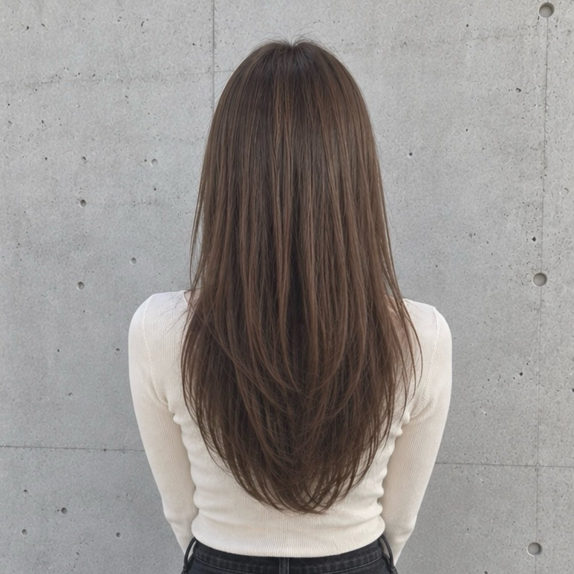 ロング ロングレイヤー 韓国風ヘア レイヤーカット ロング ローレイヤー カット ヘアカラー トリートメント 《期間限定価格》 ロングレイヤー✂️のヘアスタイル