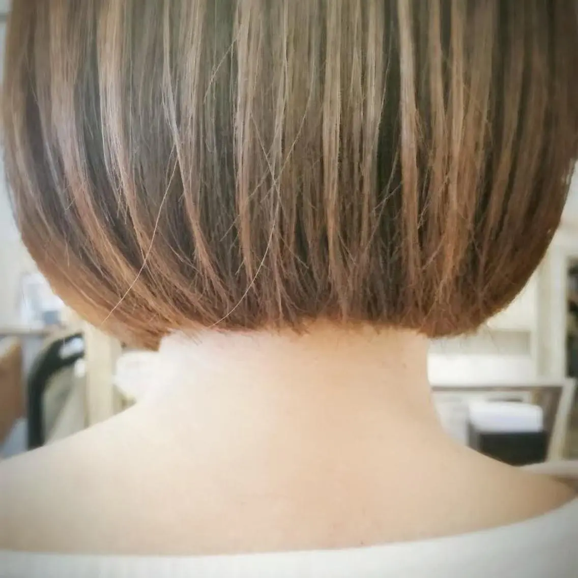 ミディアム ボブ 坂本 純子のヘアスタイル