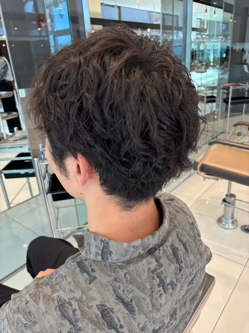 パーマ メンズ メンズパーマ スパイラルパーマ パーマ 池田 悠人のヘアスタイル