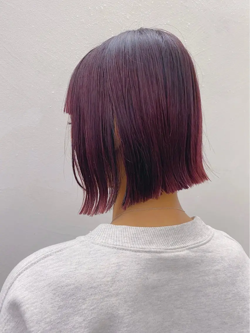 ショート カラー カット ヘアカラー トリートメント 似合わせレイヤー/ ケアパーマ/高倉のヘアスタイル