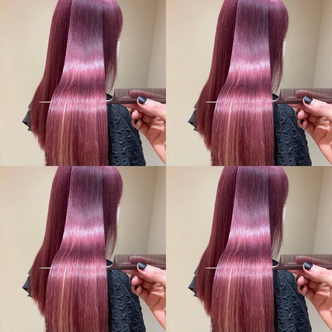 ロング 縮毛矯正 トリートメント 【溝の口の艶髪の神様 】田仲雄大のヘアスタイル