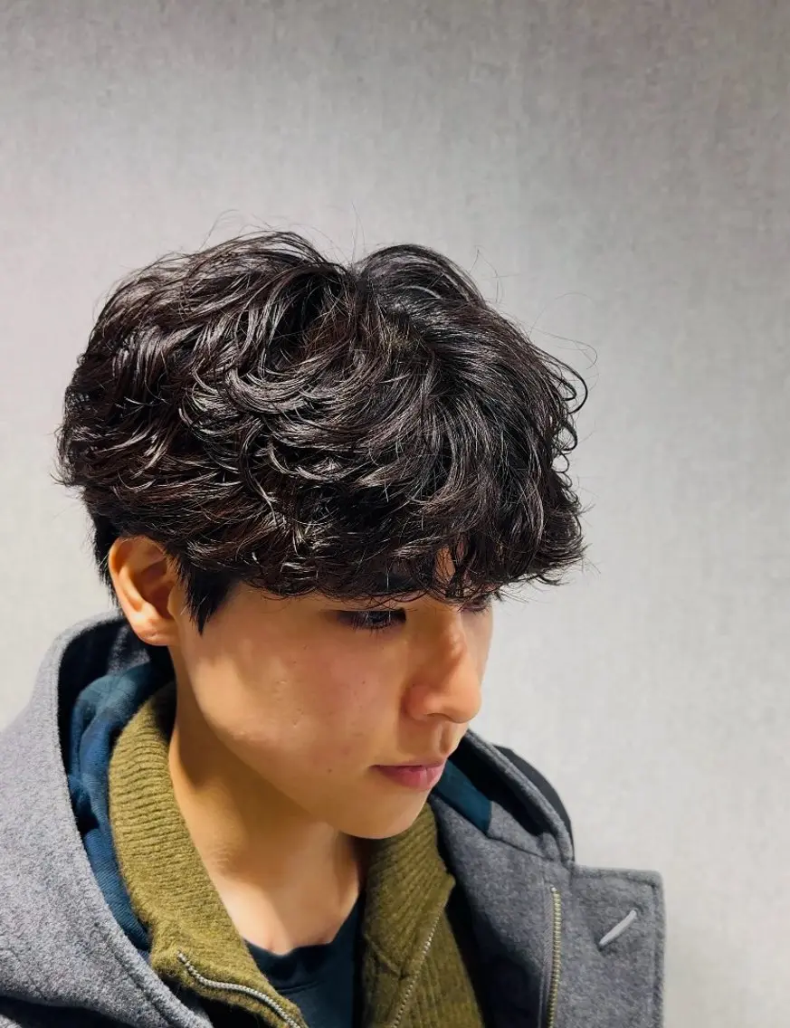 パーマ メンズ カット パーマ 👑駅近メンズサロン パーマ特化北千住👑のヘアスタイル