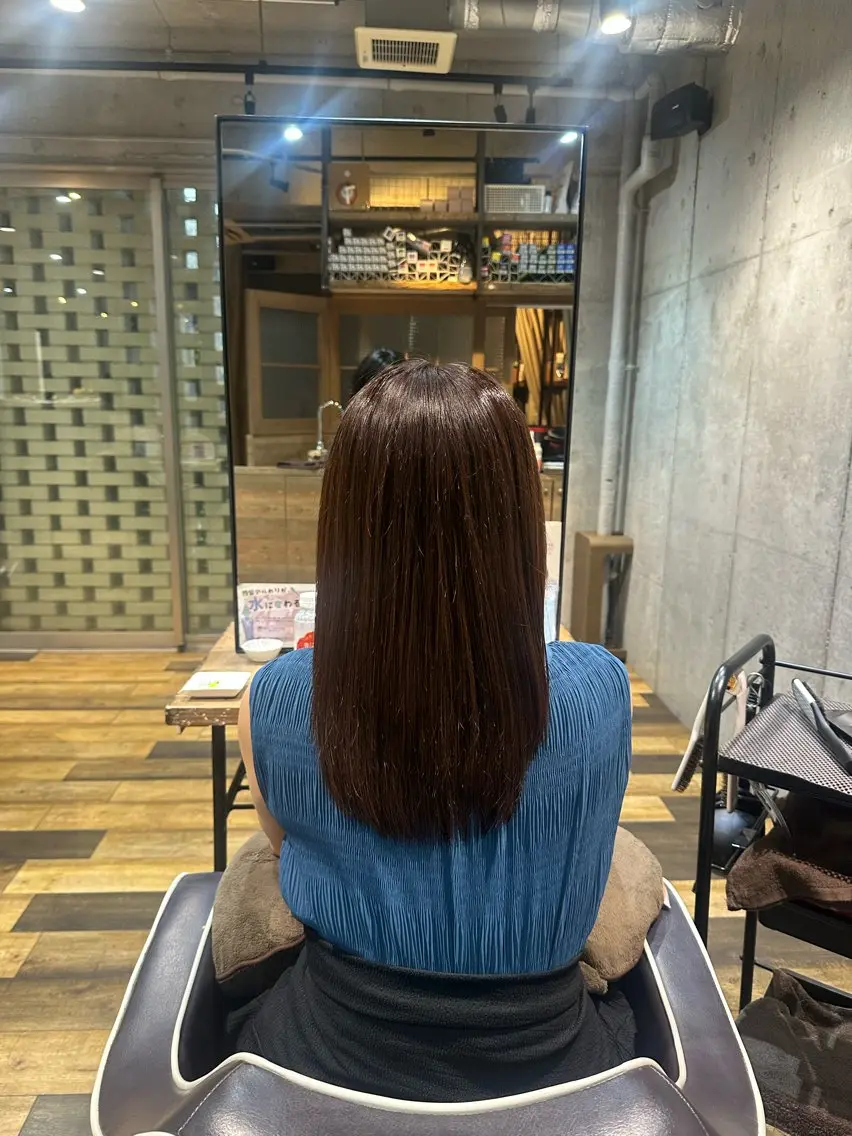 セミロング ヘアカラー flannel 優介のヘアスタイル