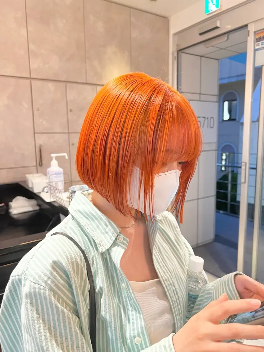 ショート カラー カット ヘアカラー トリートメント ヘアセット 🫧艶ダブルカラー ブリーチ🫧トモヤのヘアスタイル