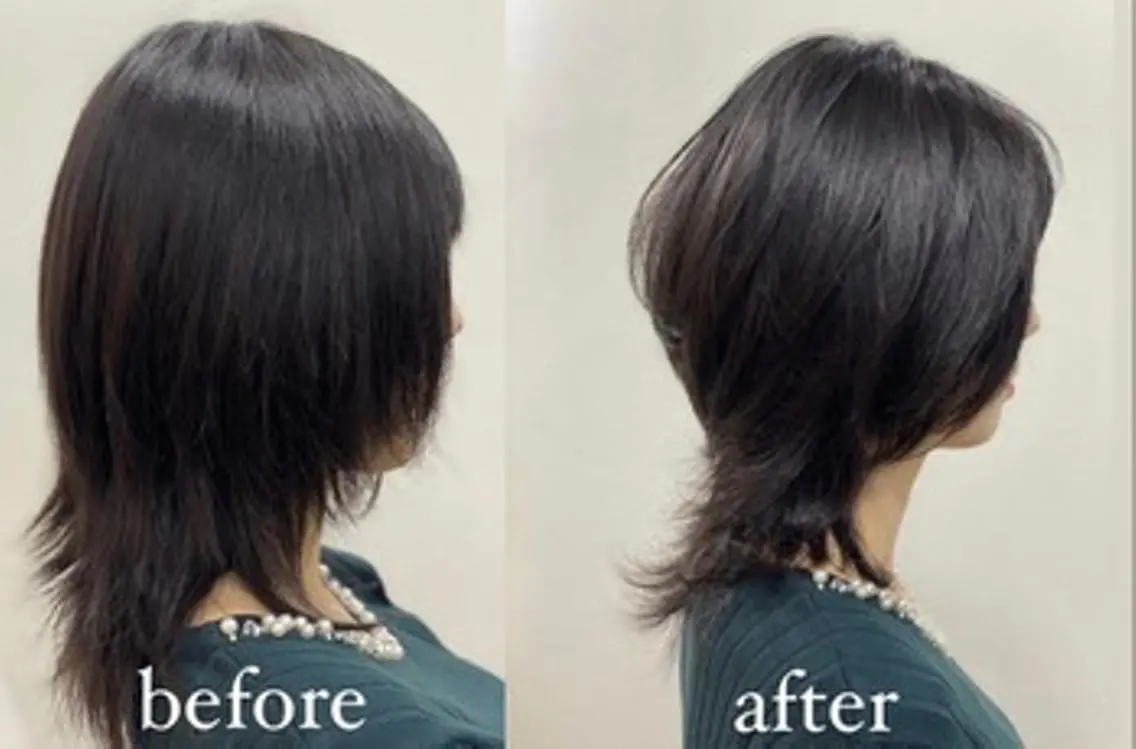ミディアム 植野/新宿 高田馬場のヘアスタイル