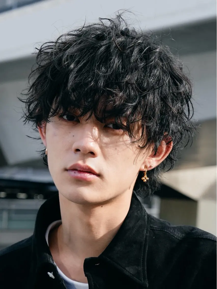 ショート パーマ メンズ カット パーマ fifth/メンズ/ シャドウパーマ/せなのヘアスタイル