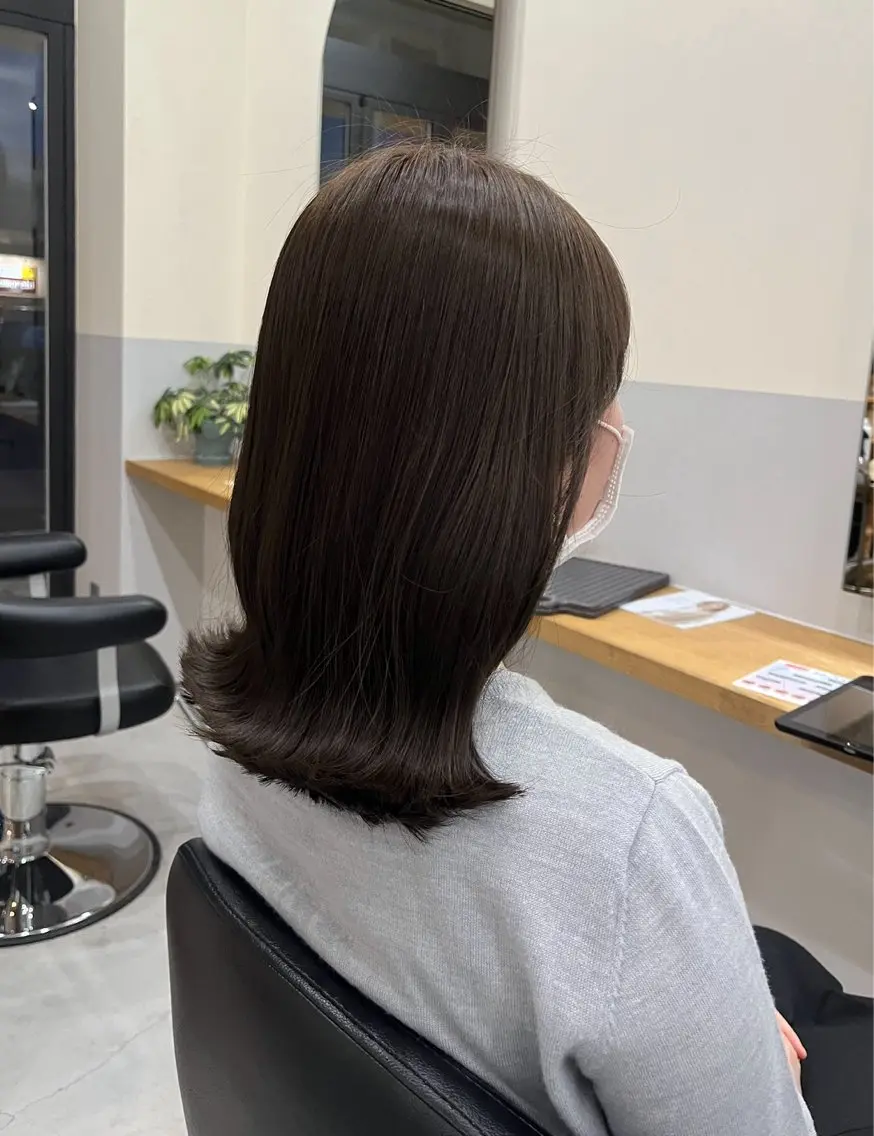 ミディアム 神谷 夏帆のヘアスタイル