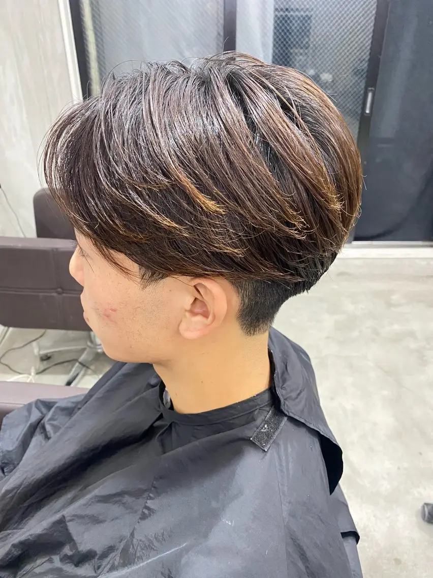 ショート くせ毛 縮毛矯正 メンズカット/パーマ スギウラ　ヒサヤのヘアスタイル