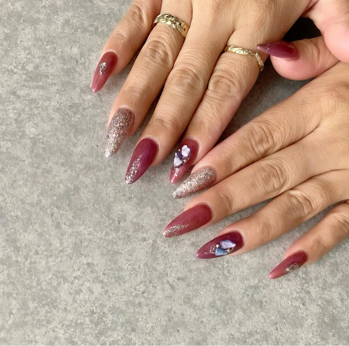 ネイル 持ち込み スカルプネイル ハンドネイル nail salon Soeurのネイルデザイン