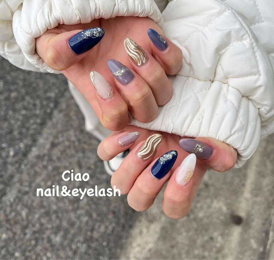 ネイル アートネイル 成人式 ジェルネイル ニュアンスネイル シンプルネイル #Amin nail salonのネイルデザイン
