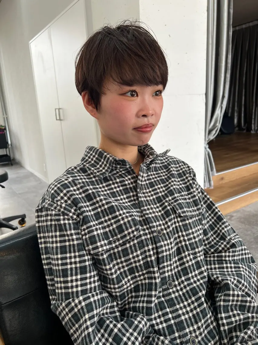 ショート カラー ショートヘア カット ショートカット/ 岡山駅前/KAZUのヘアスタイル