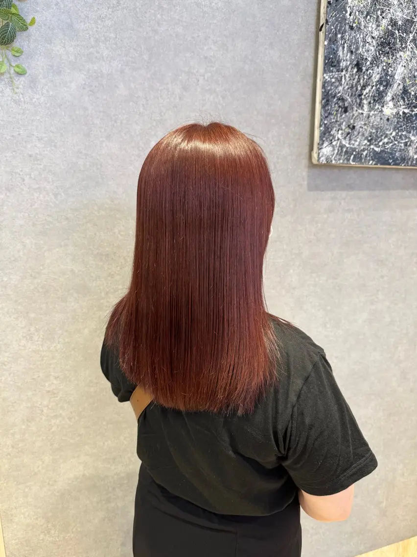 セミロング カラー 髪質改善 カットモデル𓍲横堤 🫧秋積日向のヘアスタイル