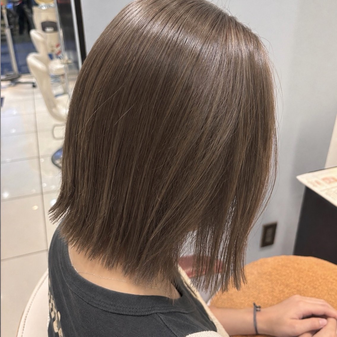 ミディアム カラー ヘアカラー 🫧透明感カラー ✄mana🫧のヘアスタイル