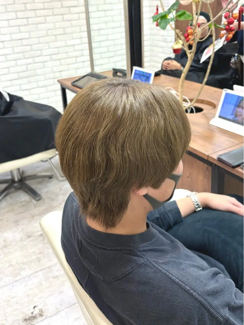 カラー メンズ カット ヘアカラー トリートメント 髪質改善縮毛50% OFF/吉田 響歌♡のヘアスタイル