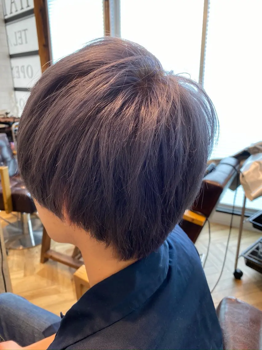ショート カラー ヘアカラー 🌈髪質改善🌈 過去の1艶サラ体験✨のヘアスタイル